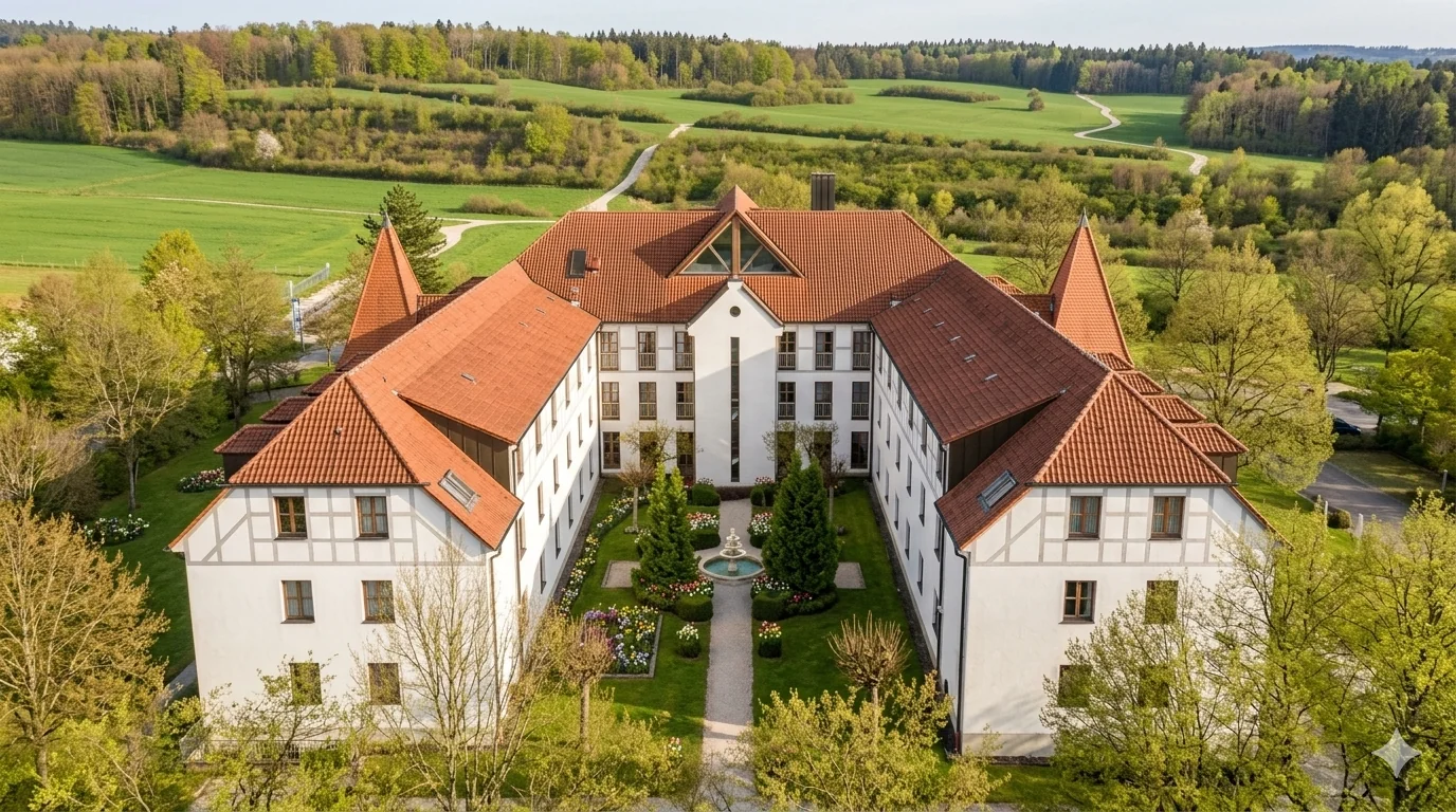 Außenansicht Hotel zur Lichtenburg in der Rhön